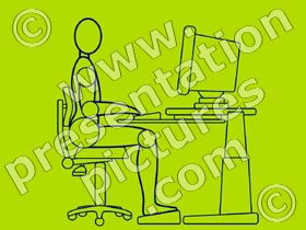 ergonomics - powerpoint graphics