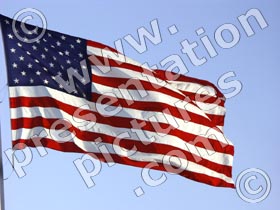 raised flag - powerpoint graphics