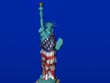 statue of liberty and flag - powerpoint graphics