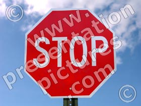 stop sign - powerpoint graphics