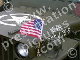 us army jeep flag - powerpoint graphics