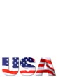 usa letters - powerpoint graphics